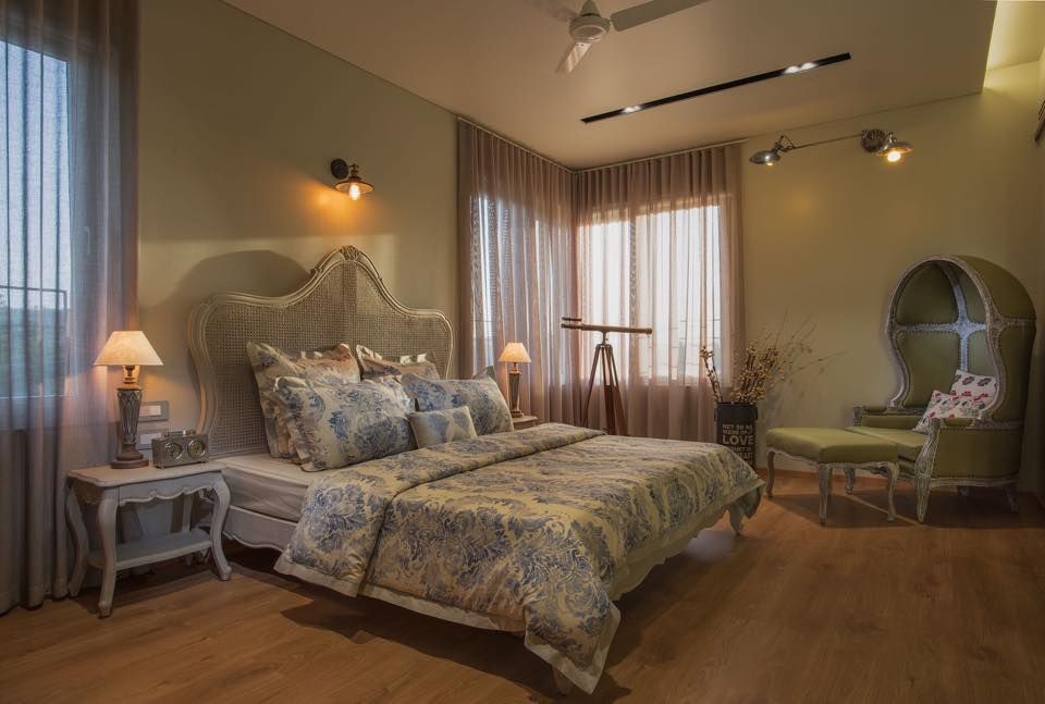 Lunavat residence, Archtype Archtype モダンスタイルの寝室