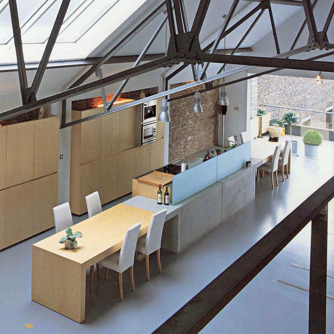 Loft K (c) Architektenburo Jef Van Oevelen Architektenburo Jef Van Oevelen Cocinas de estilo moderno