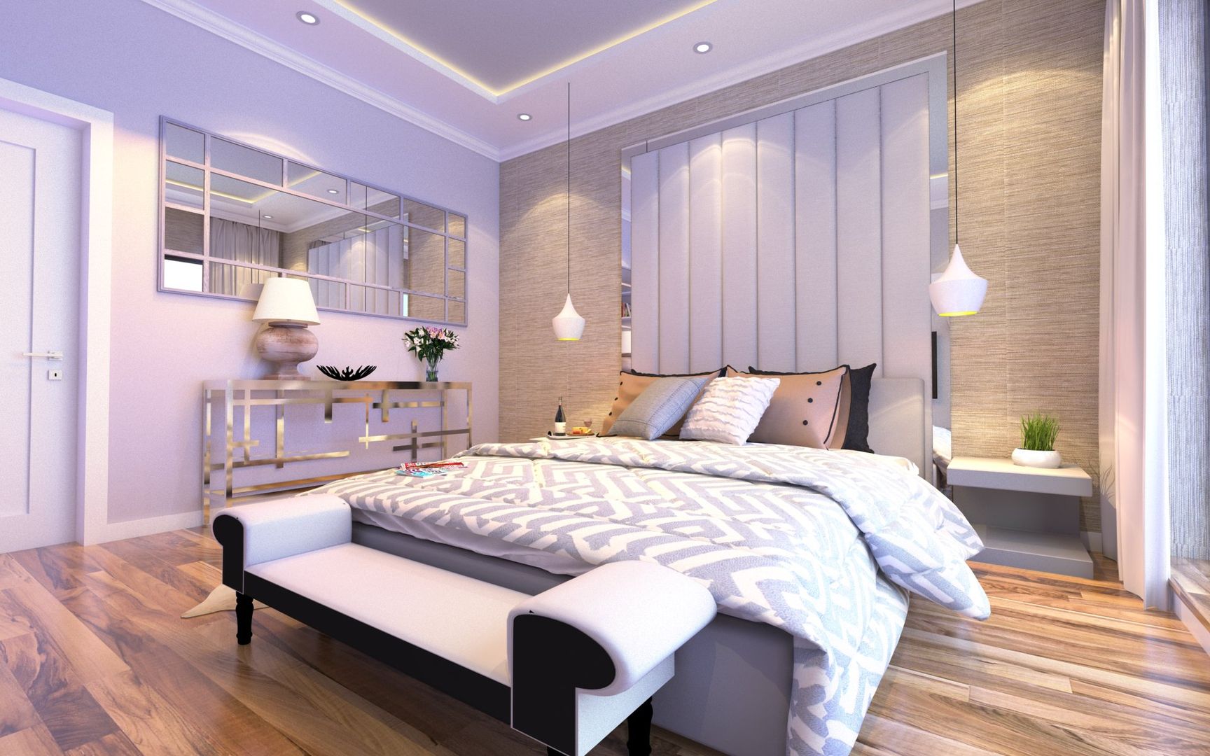 WATERLANE APARTAMENT, malee malee Phòng ngủ phong cách kinh điển