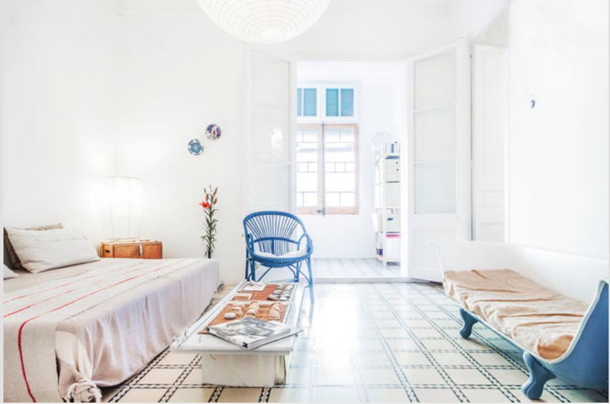 Piso en Barcelona, ab design ab design غرفة المعيشة