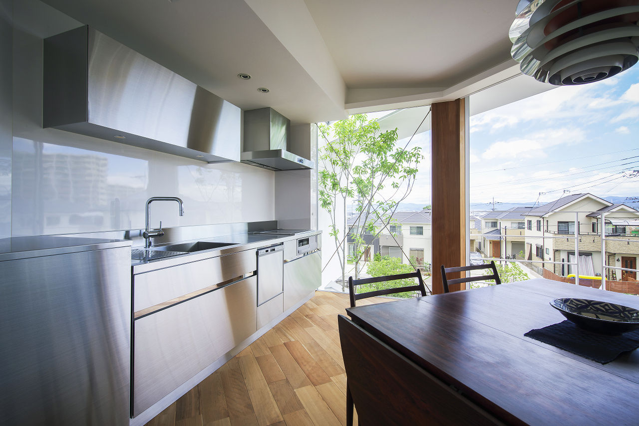 津田の家 HOUSE IN TSUDA, プラスアトリエ一級建築士事務所 プラスアトリエ一級建築士事務所 Modern kitchen