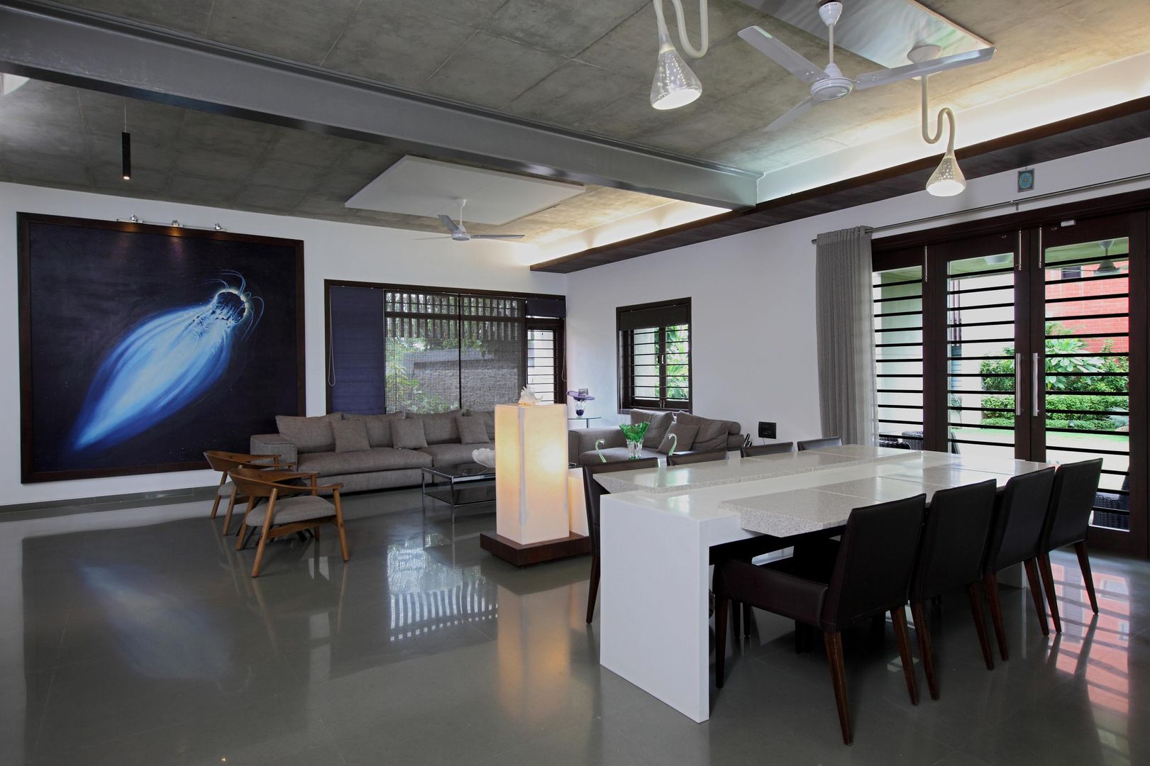 Dual house images, Vipul Patel Architects Vipul Patel Architects Modern Oturma Odası