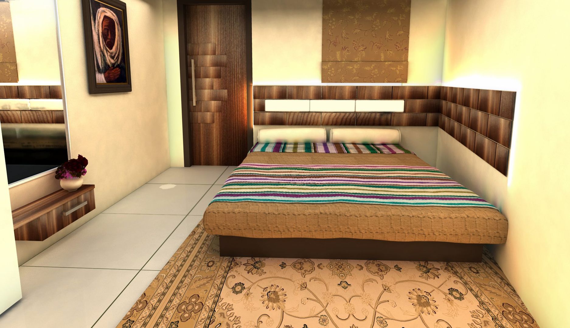 Interior Designs, ES Designs ES Designs モダンスタイルの寝室