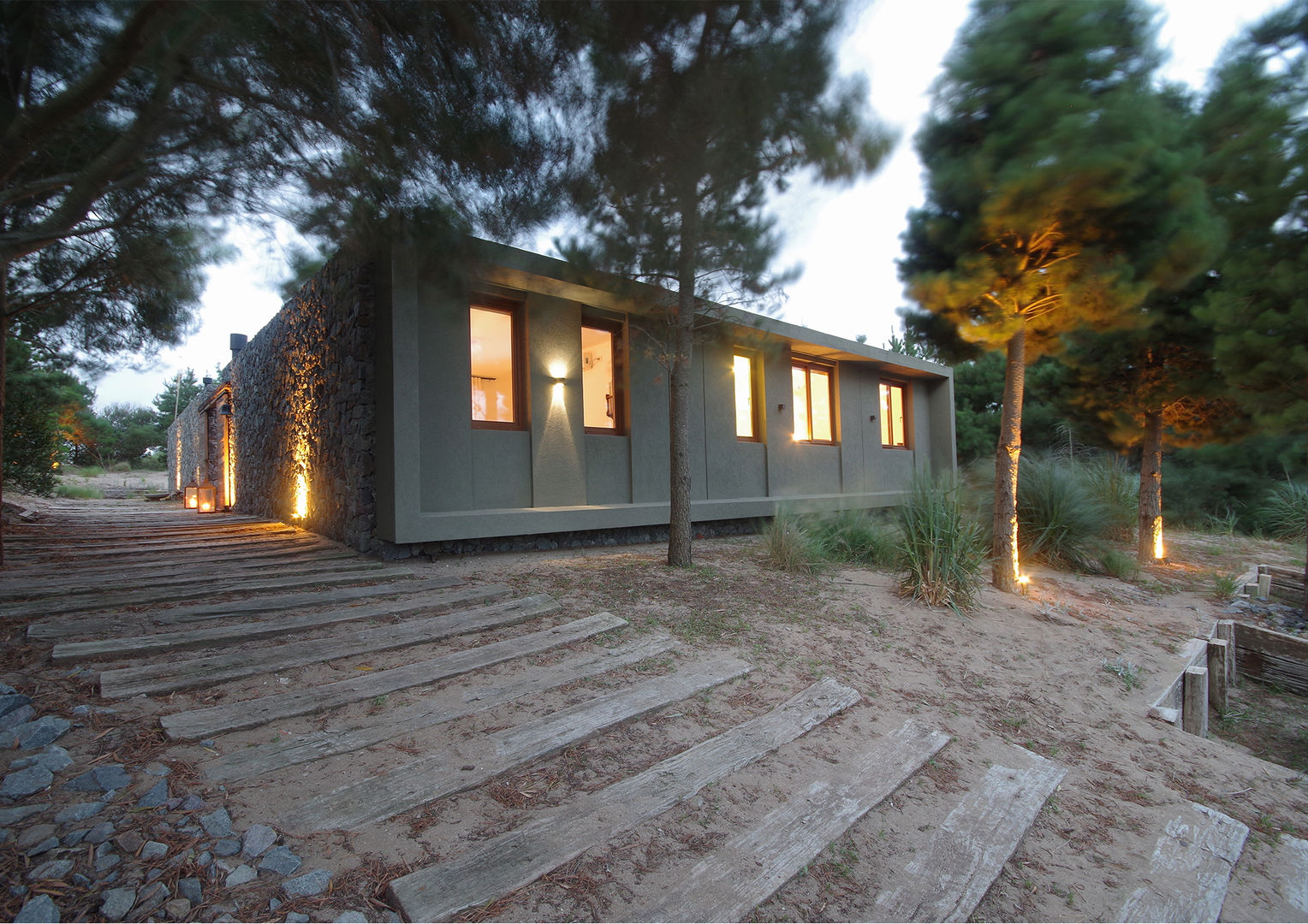 Casas de Playa - El Patio -, LUCAS MC LEAN ARQUITECTO LUCAS MC LEAN ARQUITECTO Casas modernas