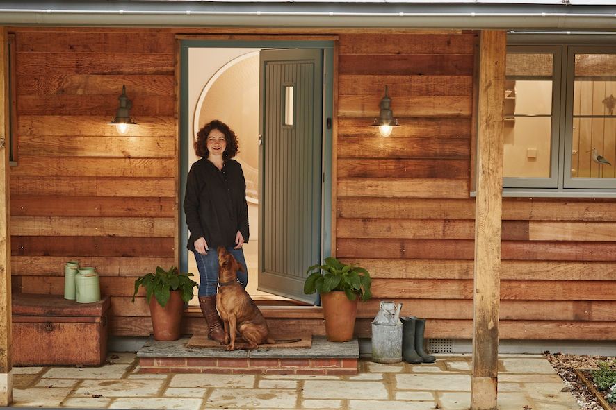 Front door The Wood Window Alliance Puertas y ventanas de estilo moderno Madera Acabado en madera