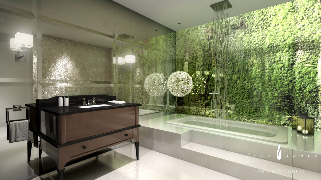 Galeria2, Freelance3d Freelance3d Modern bathroom