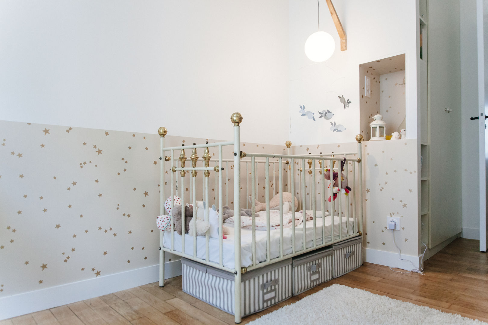 Appartement 48m², Lise Compain Lise Compain Dormitorios infantiles