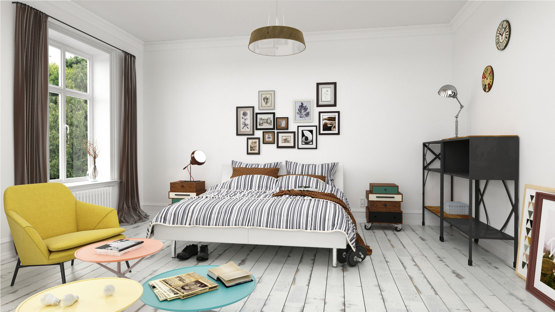 Bedroom in Stockholm - 2015 , InOutSide Architecture and Design InOutSide Architecture and Design Dormitorios modernos