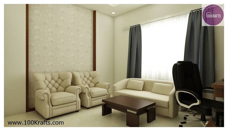 flat Interior Designs, 100Krafts 100Krafts Modern living room