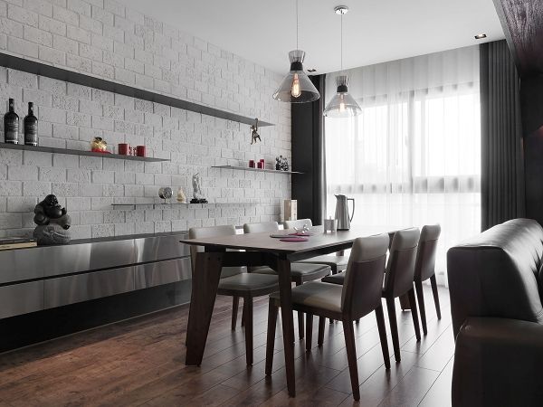 [HOME] Zinarea Interior Design, KD Panels KD Panels Столовая комната в стиле модерн Дерево Эффект древесины