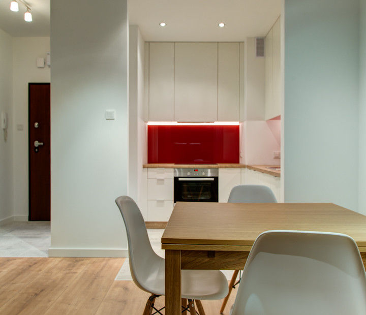 Czerwony akcent, Perfect Space Perfect Space Cocinas modernas: Ideas, imágenes y decoración