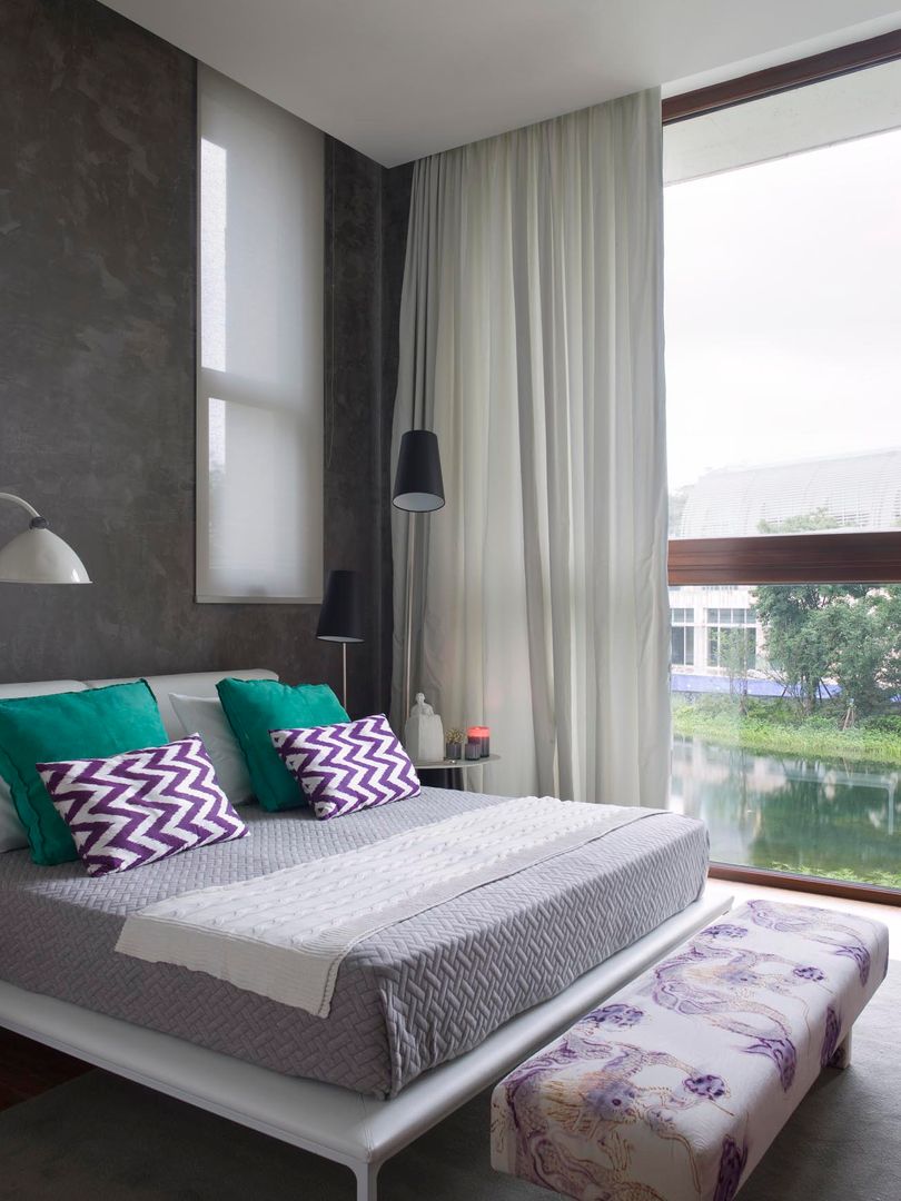 ARTFUL COLOR, SA&V - SAARANHA&VASCONCELOS SA&V - SAARANHA&VASCONCELOS Modern style bedroom