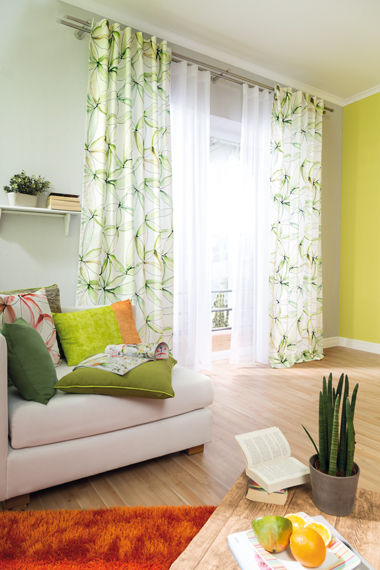 homify Puertas y ventanas modernas Textil Ámbar/Dorado Cortinas