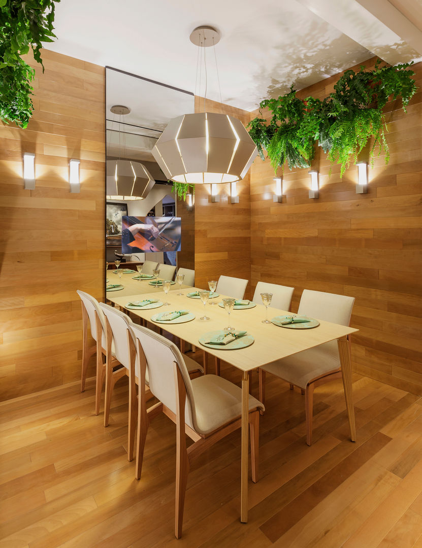 Mostra - Casa Cor Minas - Sala de Jantar e Adega, Laura Santos Design Laura Santos Design Modern dining room