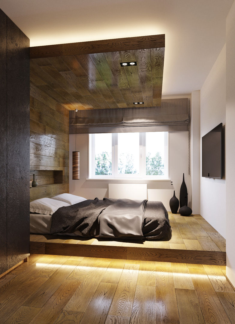 homify Asian style bedroom Wood Wood effect