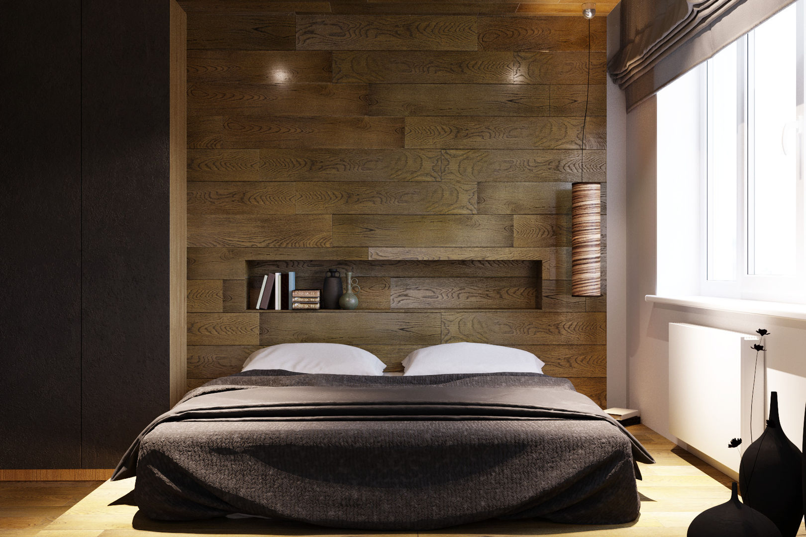 homify Kamar Tidur Gaya Asia Kayu Wood effect