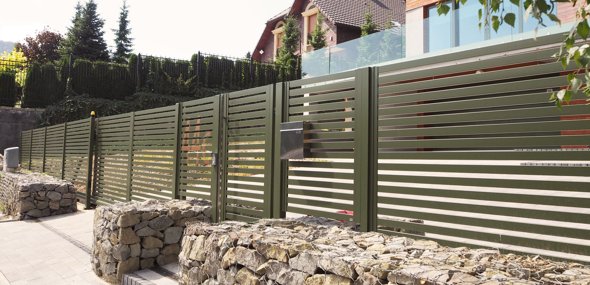 Ogrodzenia realizacje, Nive Nive Modern Garden Aluminium/Zinc Fencing & walls