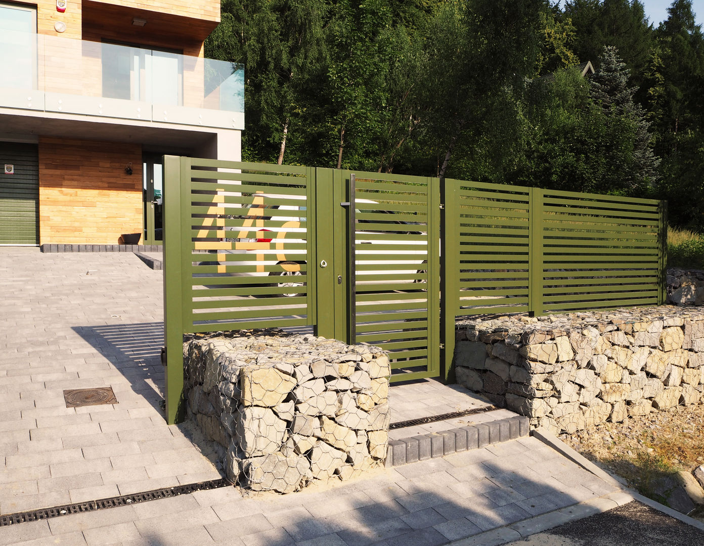 Ogrodzenia realizacje, Nive Nive Modern garden Aluminium/Zinc Fencing & walls