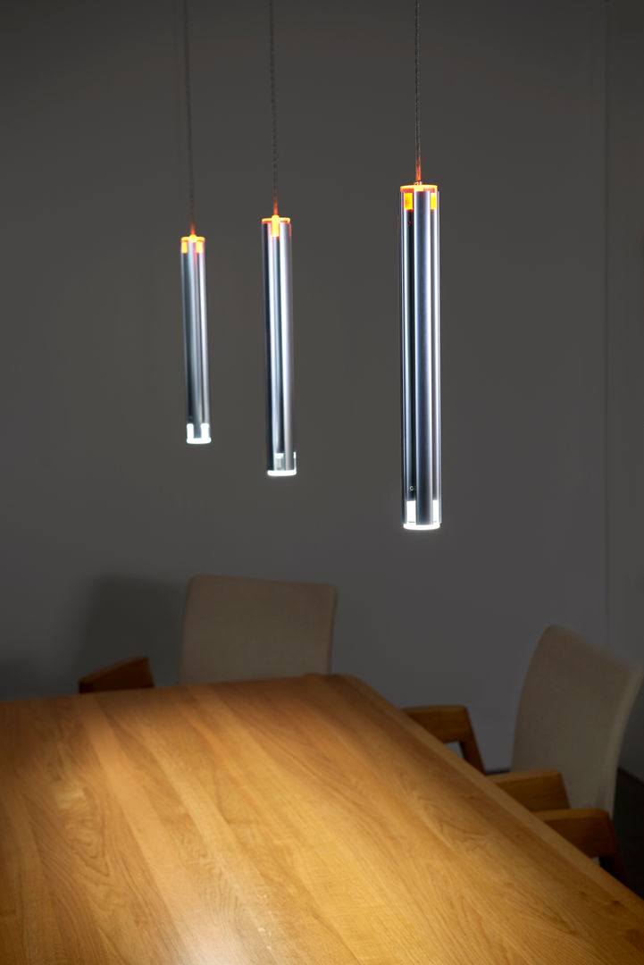 LED Pendelleuchte Mantis, Liin Light Innovations Böhringer und Daubner GbR Liin Light Innovations Böhringer und Daubner GbR Modern dining room Aluminium/Zinc