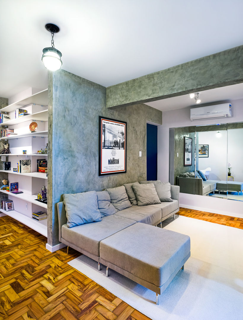 Apartamento Pompeia, Studio ML Studio ML 客廳 水泥