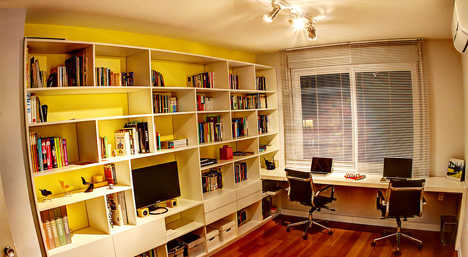 APARTAMENTO MOSTARDEIRO, Maxma Studio Maxma Studio Oficinas y bibliotecas de estilo moderno