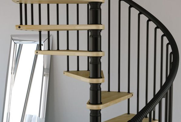 Perfecto acabado industrial RINTAL Escaleras Madera maciza Multicolor Escaleras