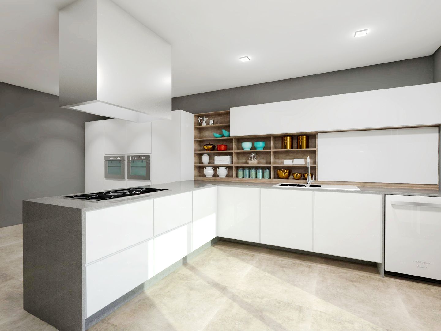 homify 現代廚房設計點子、靈感&圖片 大理石