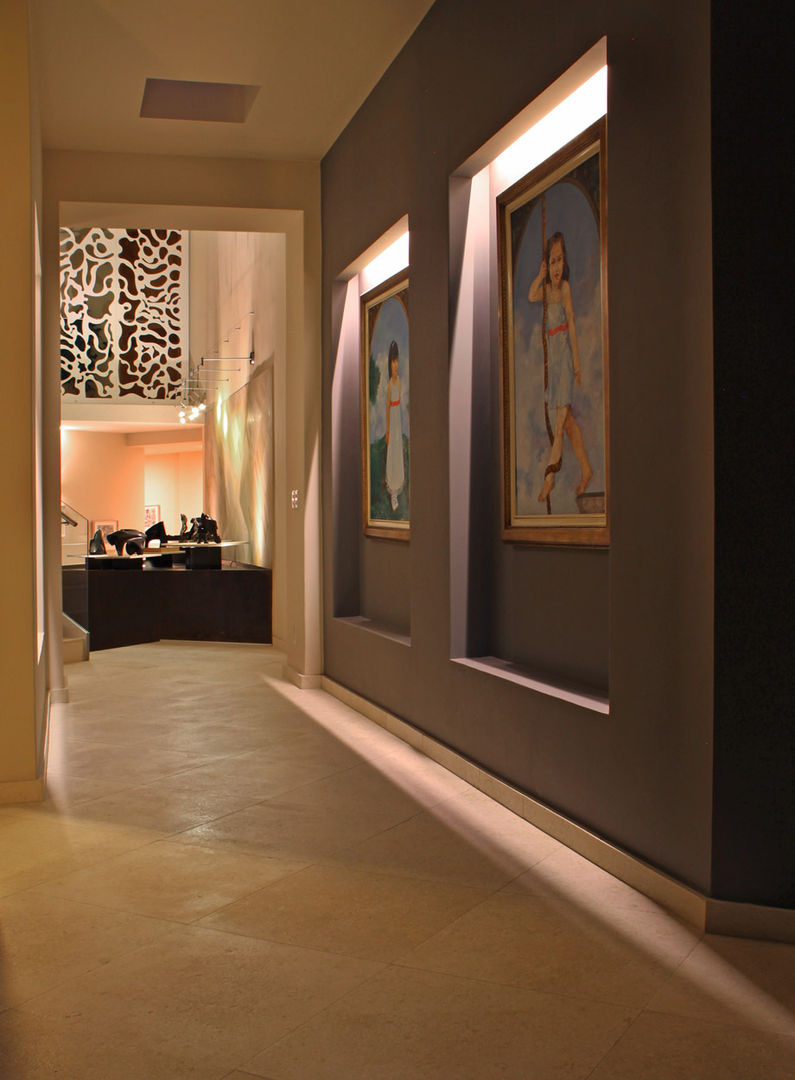 Casa Uliva, DIN Interiorismo DIN Interiorismo Modern corridor, hallway & stairs