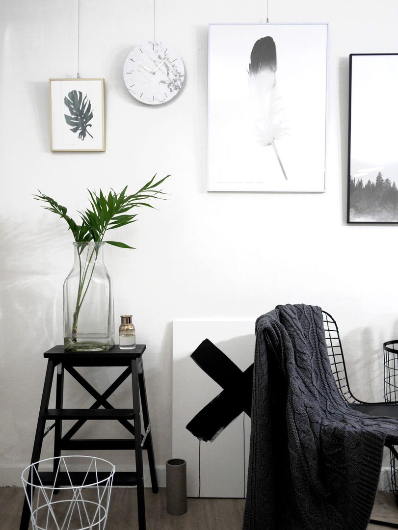 dclock big marble black&white, maketen maketen Modern walls & floors Wall tattoos