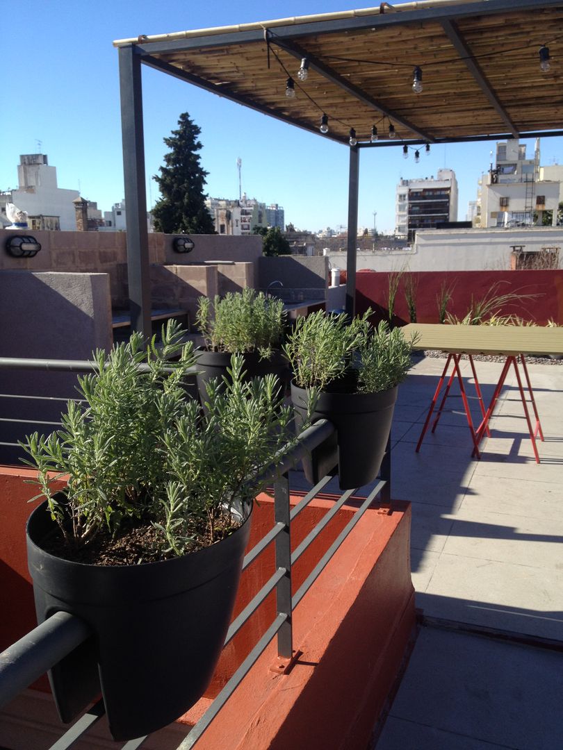 Teodora García, taller125 taller125 Modern balcony, veranda & terrace