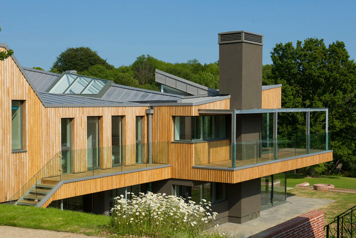 Little England Farm - House, BBM Sustainable Design Limited BBM Sustainable Design Limited Balcones y terrazas modernos