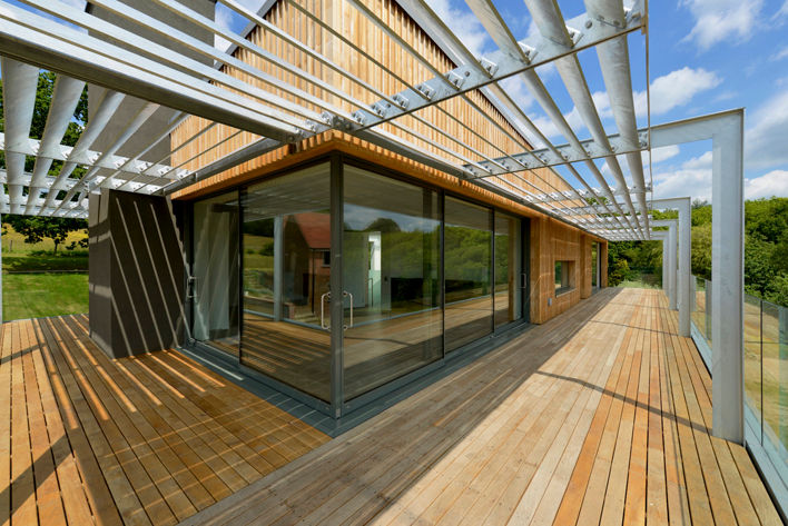 Little England Farm - House, BBM Sustainable Design Limited BBM Sustainable Design Limited モダンデザインの テラス