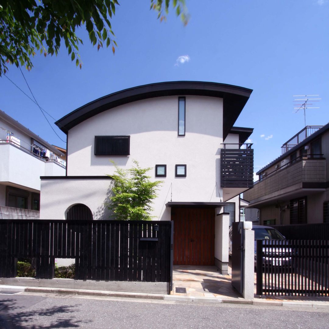 吉祥寺の家（和テイストの家）, 中川龍吾建築設計事務所 中川龍吾建築設計事務所 منازل خشب Wood effect