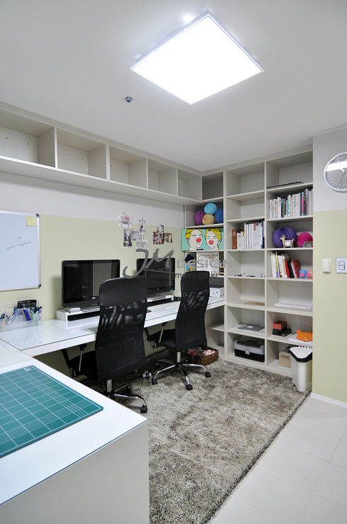 ​수원 우만동 월드메르디앙아파트 35평인테리어, JMdesign JMdesign Study/office