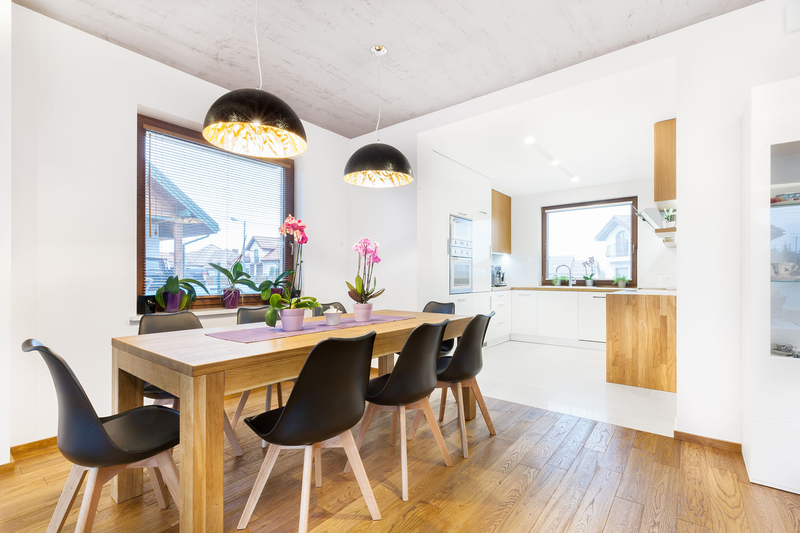 Drewno i beton, IN IN Modern dining room Wood Wood effect
