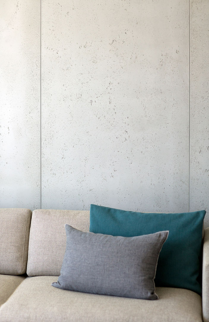 Studio California Concrete LCDA Modern living room Concrete