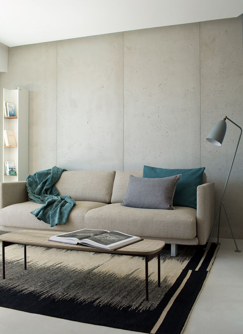 Studio California Concrete LCDA Moderne woonkamers Beton