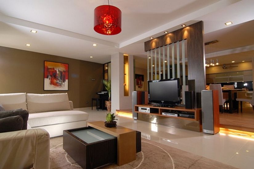 Living Area, Splendid Interior & Designers Pvt.Ltd Splendid Interior & Designers Pvt.Ltd Modern living room