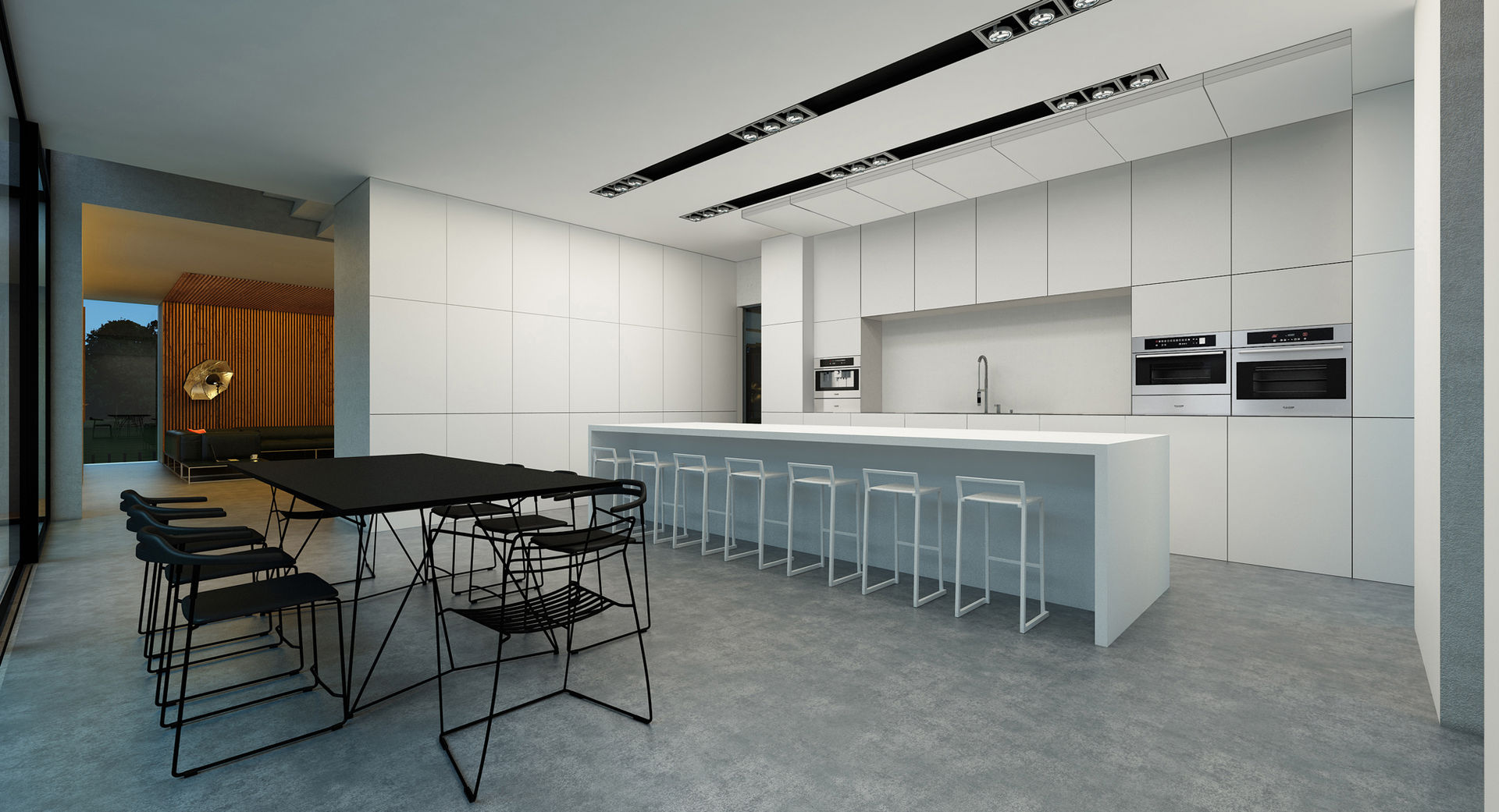 House 96, ALEXANDER ZHIDKOV ARCHITECT ALEXANDER ZHIDKOV ARCHITECT Minimalist kitchen