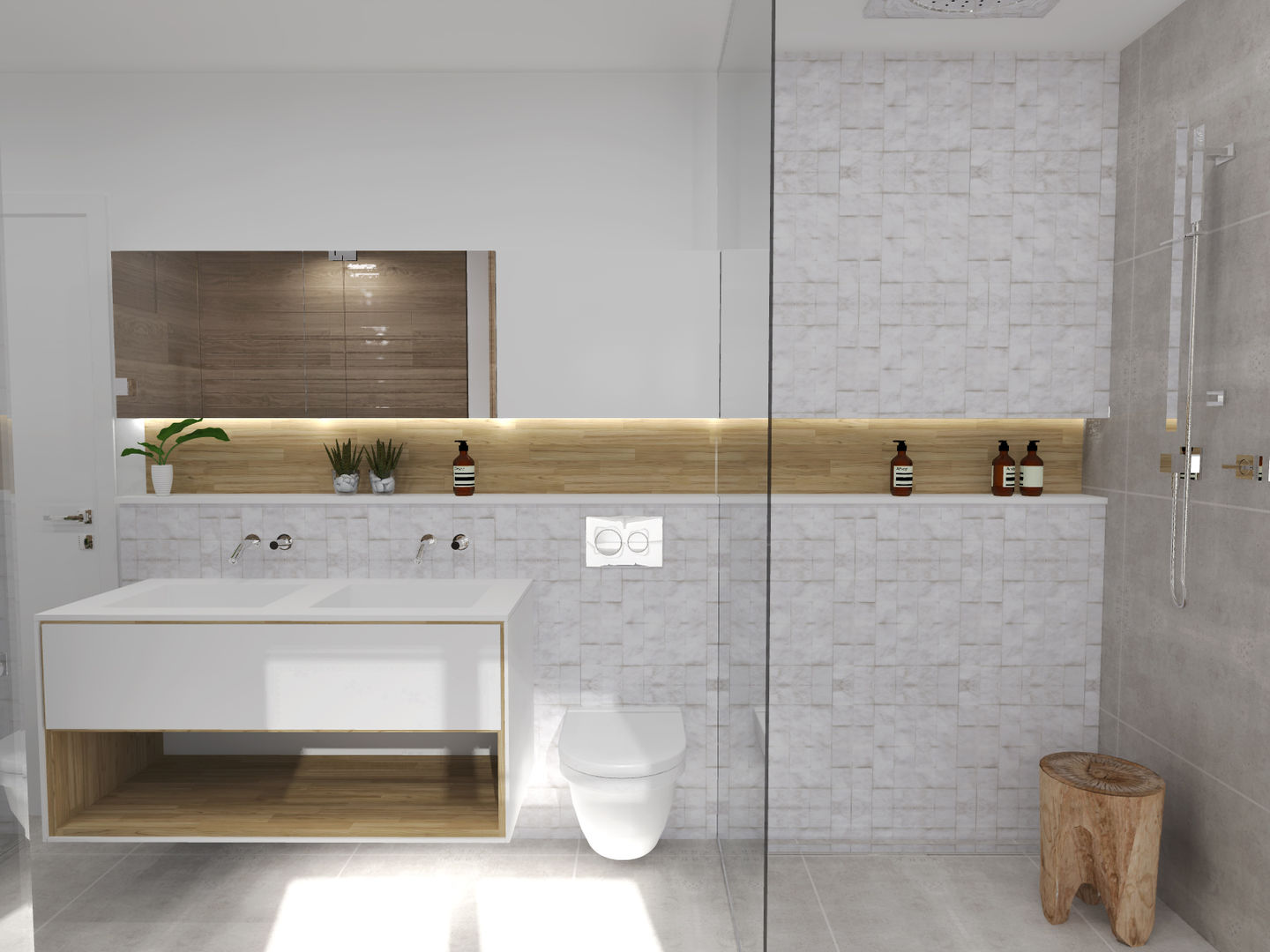 Aménagement & décoration d'une salle de bain - Strasbourg, Ektor studio Ektor studio Scandinavian style bathroom