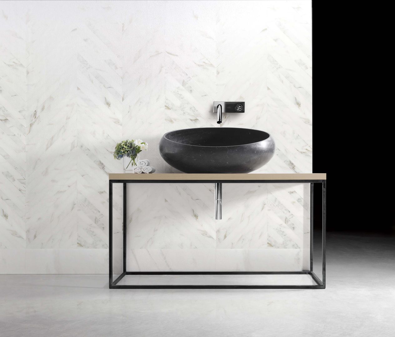 Gong, sumptuous purity Kreoo Minimalist style bathroom Marble