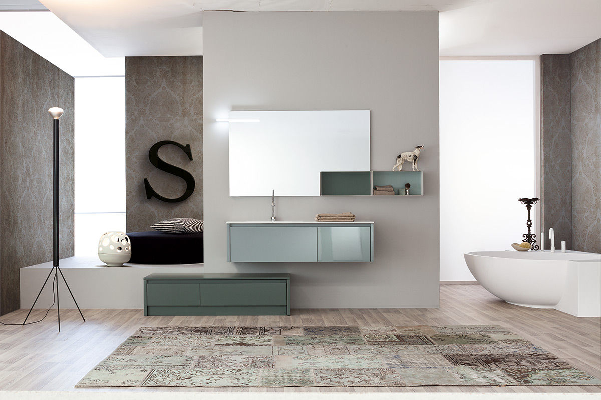 Tender collection: furniture elements, Mastella - Italian Bath Fashion Mastella - Italian Bath Fashion Baños de estilo moderno Tablero DM