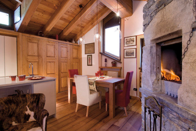 Cocooning in Courmayeur, Architetto Domenico Mazza Architetto Domenico Mazza