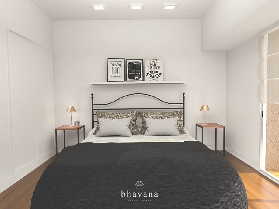 Obra Cochrane - Diseño Habitación principal, Bhavana Bhavana Industrialna sypialnia