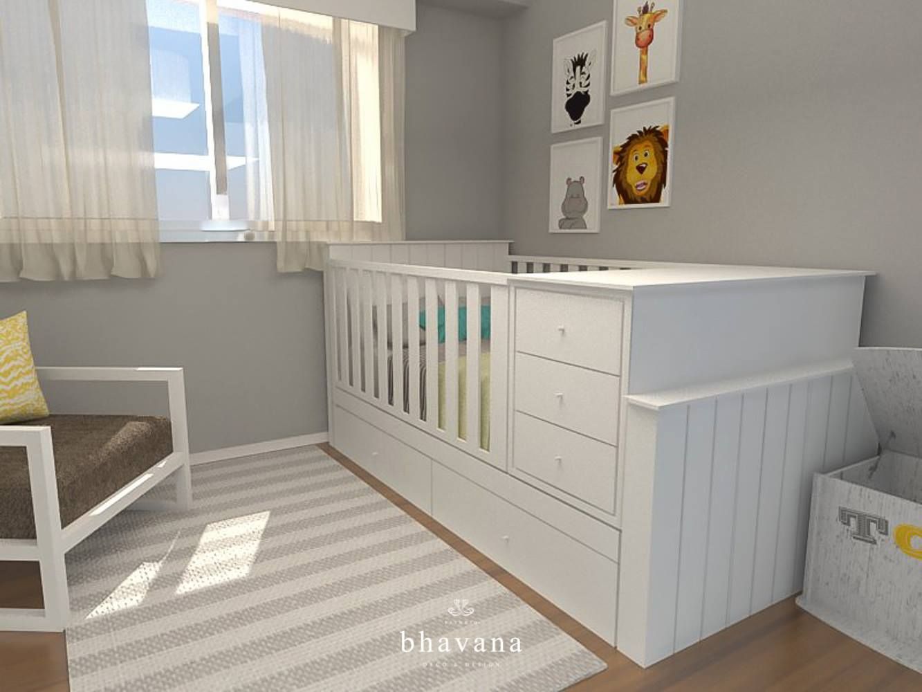 Obra Blanco Encalada - Diseño Habitación Infantil, Bhavana Bhavana 嬰兒房/兒童房