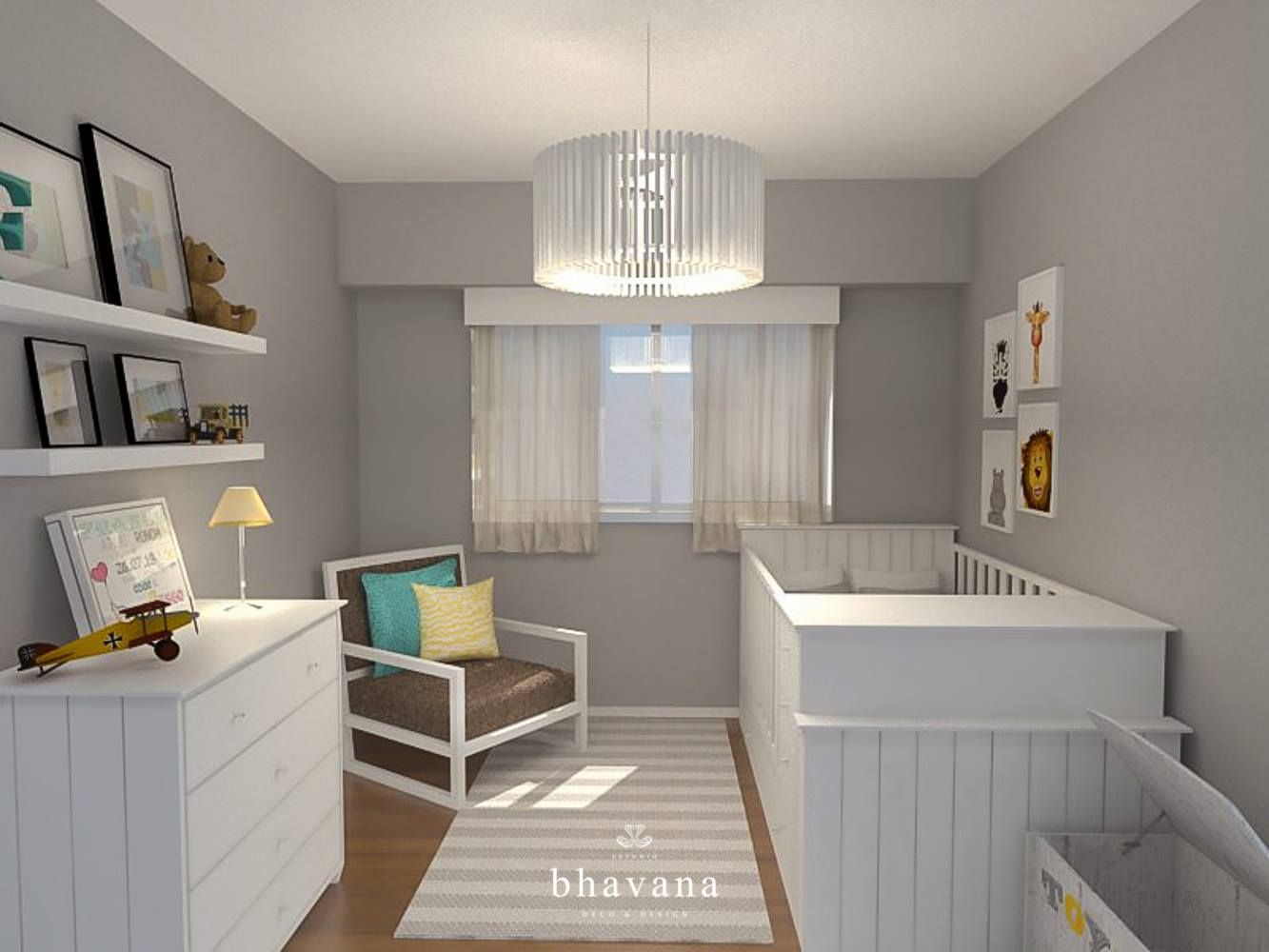 Obra Blanco Encalada - Diseño Habitación Infantil, Bhavana Bhavana Stanza dei bambini moderna