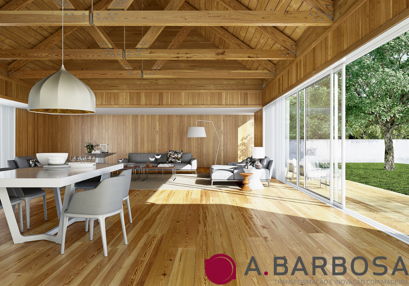 A.Barbosa - Pavimentos maciços, A.Barbosa A.Barbosa Modern dining room Solid Wood Multicolored Accessories & decoration