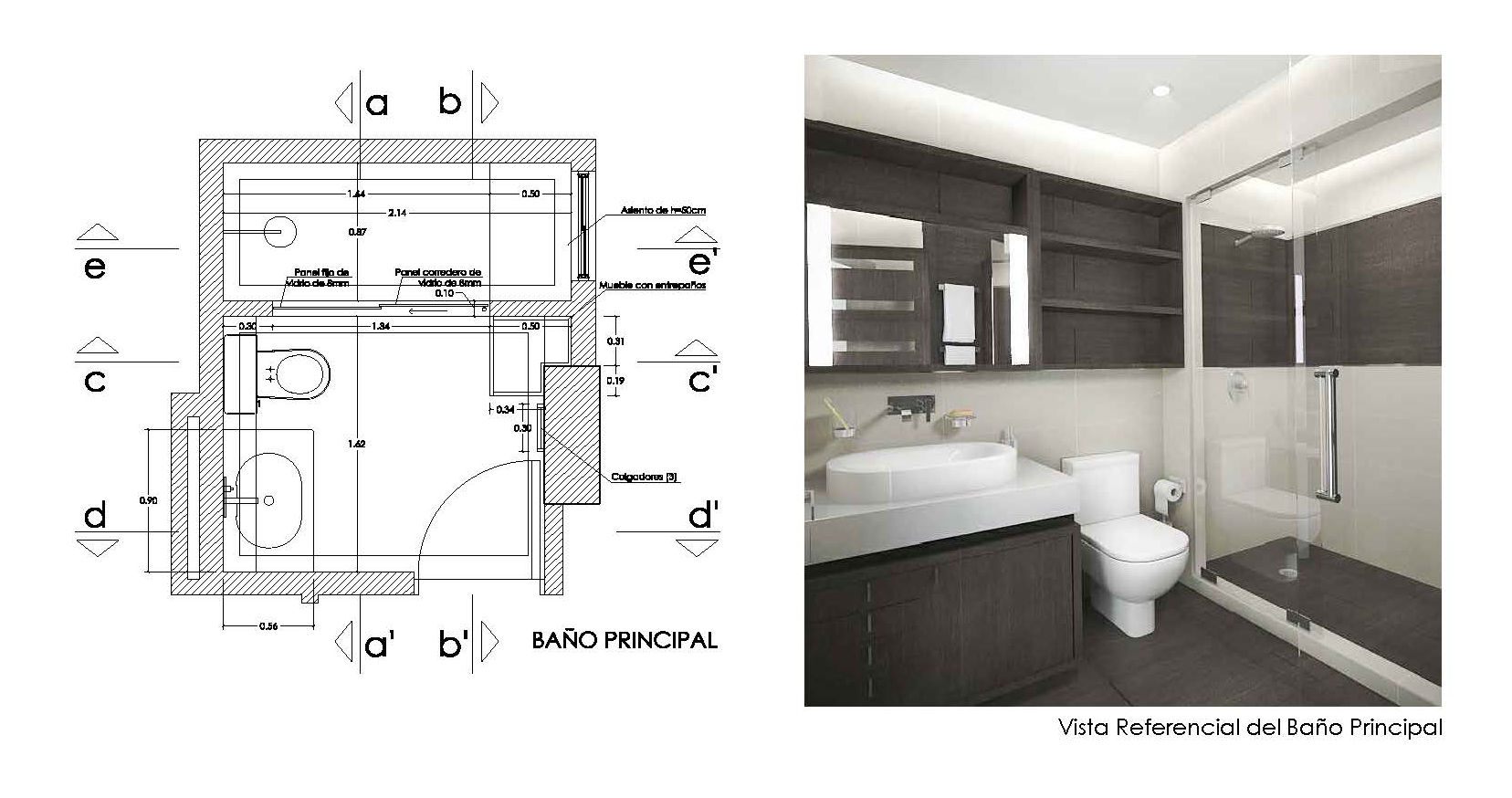 Diseño de Interiores de Apto. Residencial , 5D Proyectos 5D Proyectos Baños modernos Cerámico