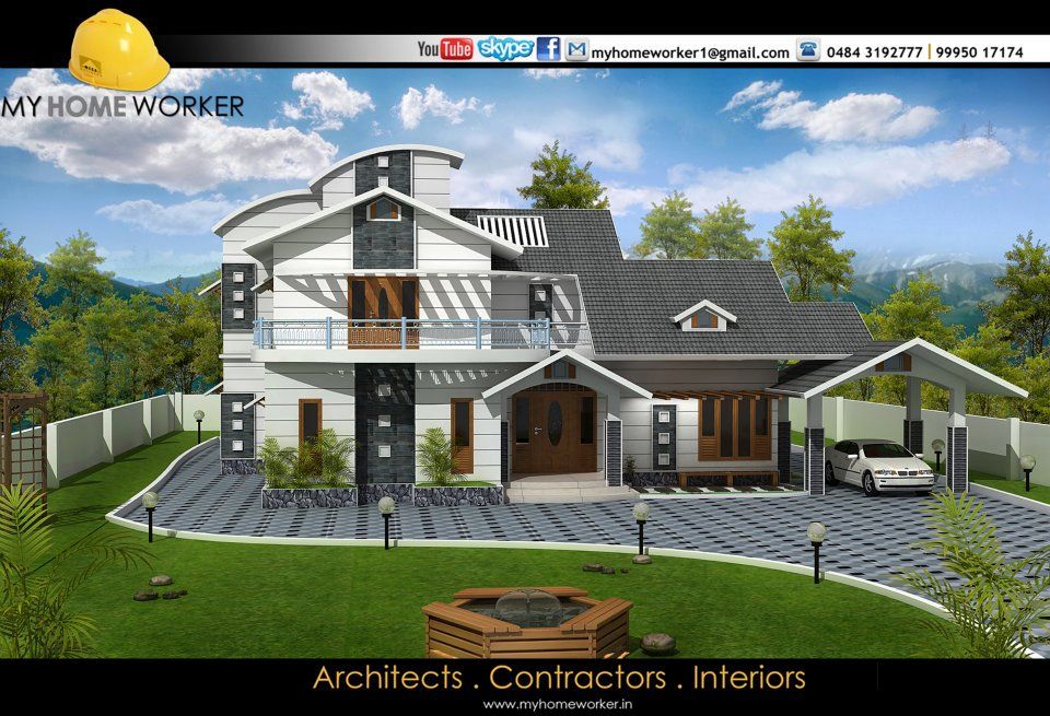 Architecture Designs, my home worker my home worker Modern houses