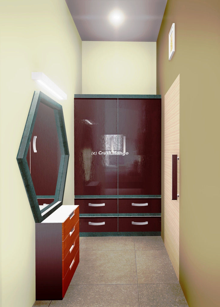 Residential Interiors, Crush Mango Crush Mango Modern dressing room